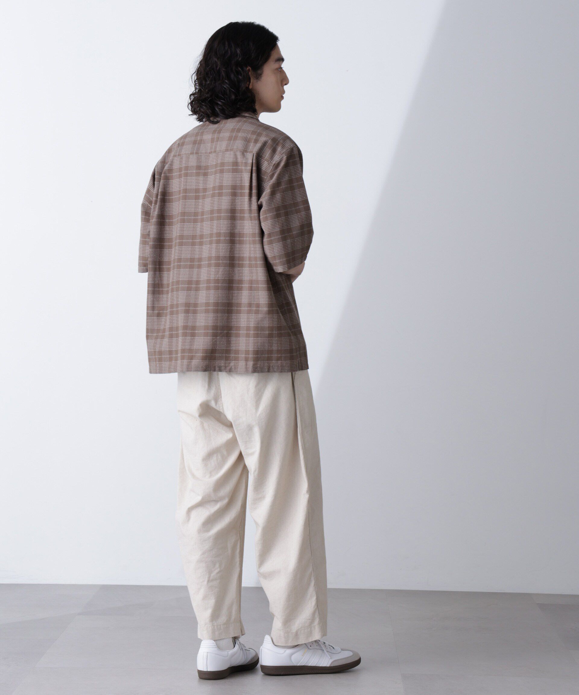 nano･universe「ブークレチェックオープンカラーシャツ」|シャツ・ブラウス|