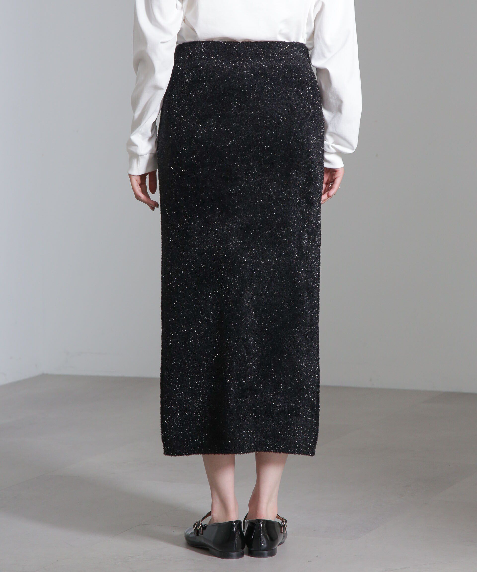 nano･universe「ラメシャギーニットスカート(セットアップ可)」|スカート|