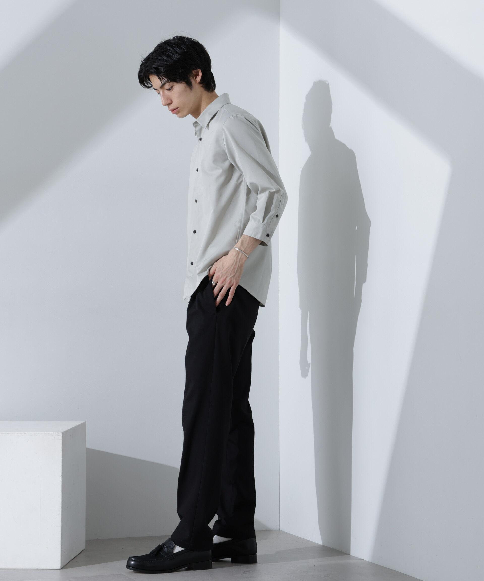 nano･universe「ストレッチカノコスラックス(セットアップ可)」|チノ|