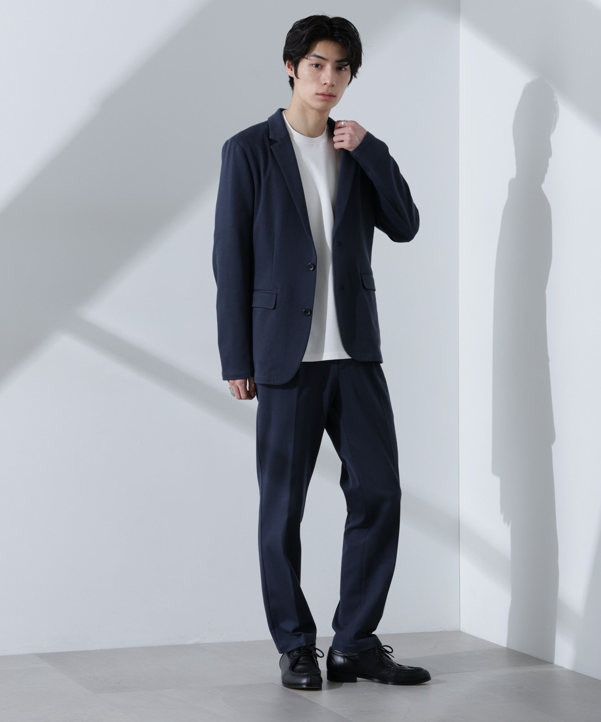 nano･universe「ストレッチカノコスラックス(セットアップ可)」|チノ|