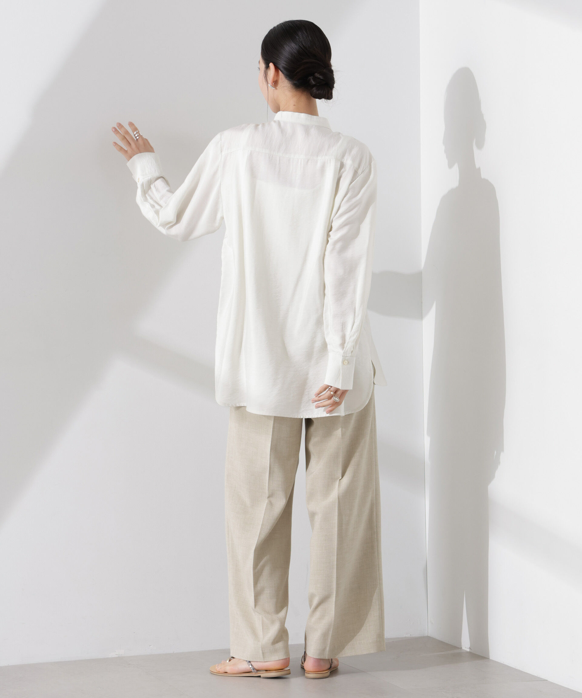 nano･universe「多機能素材スラックス(セットアップ可)」|チノ|