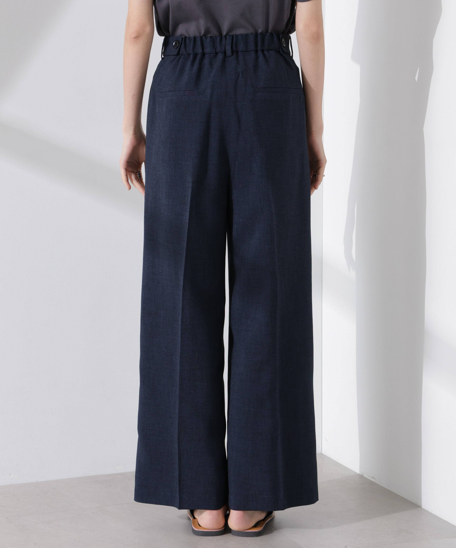 nano･universe「多機能素材スラックス(セットアップ可)」|チノ|