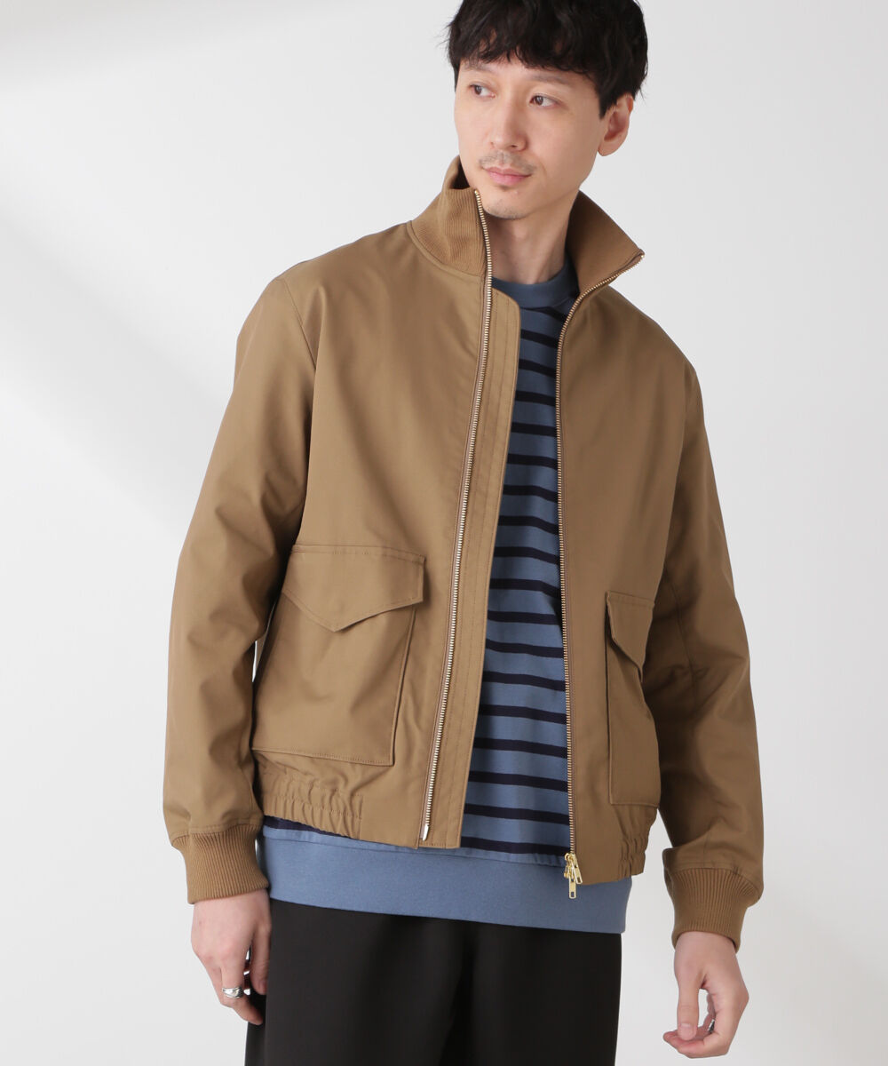 nano･universe「タスランカルゼミリタリーブルゾン」|ブルゾン・スタジャン|モカ3