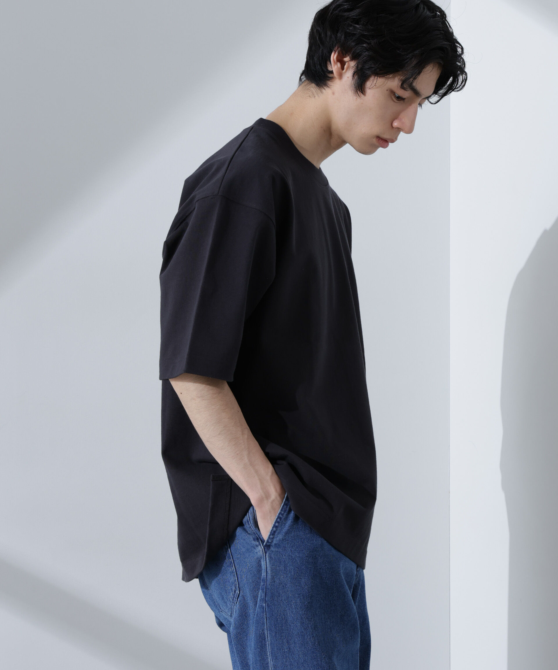 nano･universe「ヘビーオンスワイドTシャツ 半袖」|Tシャツ・カットソー|