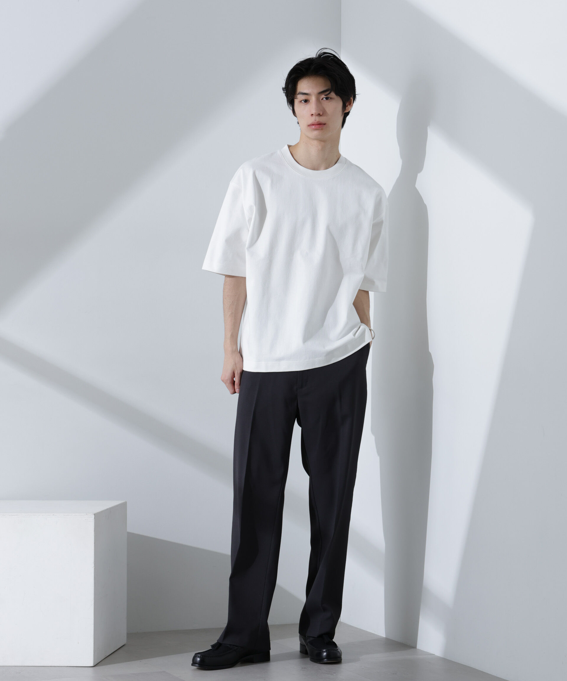 nano･universe「ヘビーオンスワイドTシャツ 半袖」|Tシャツ・カットソー|