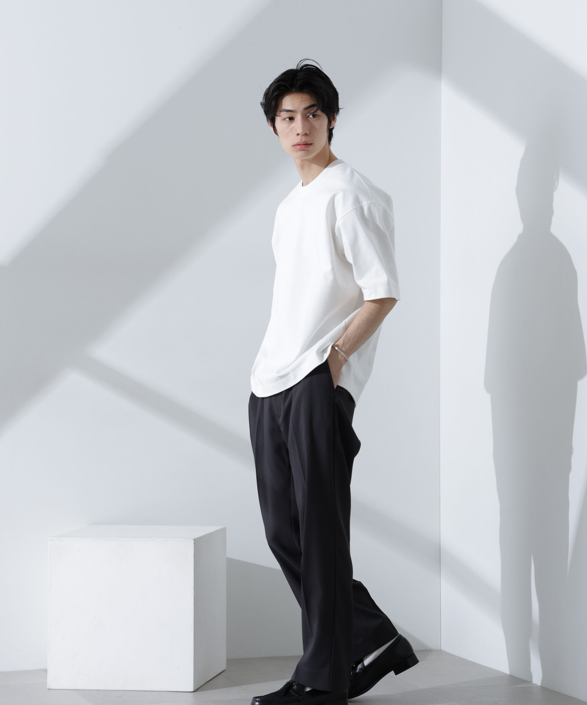 nano･universe「ヘビーオンスワイドTシャツ 半袖」|Tシャツ・カットソー|