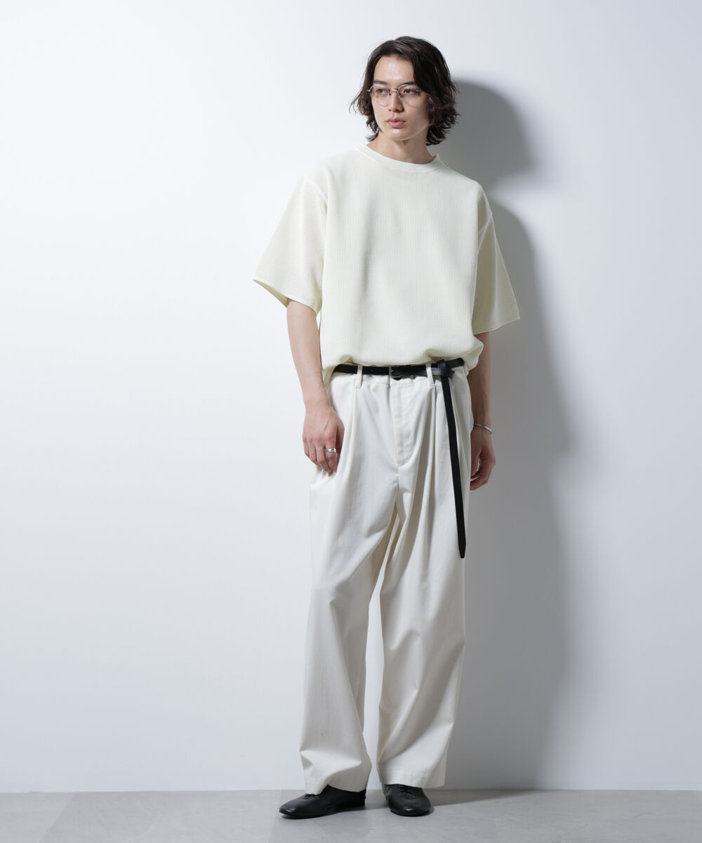 nano･universe「スポンディッシュ メッシュ クルーネックニットTEE」|ニット・セーター|