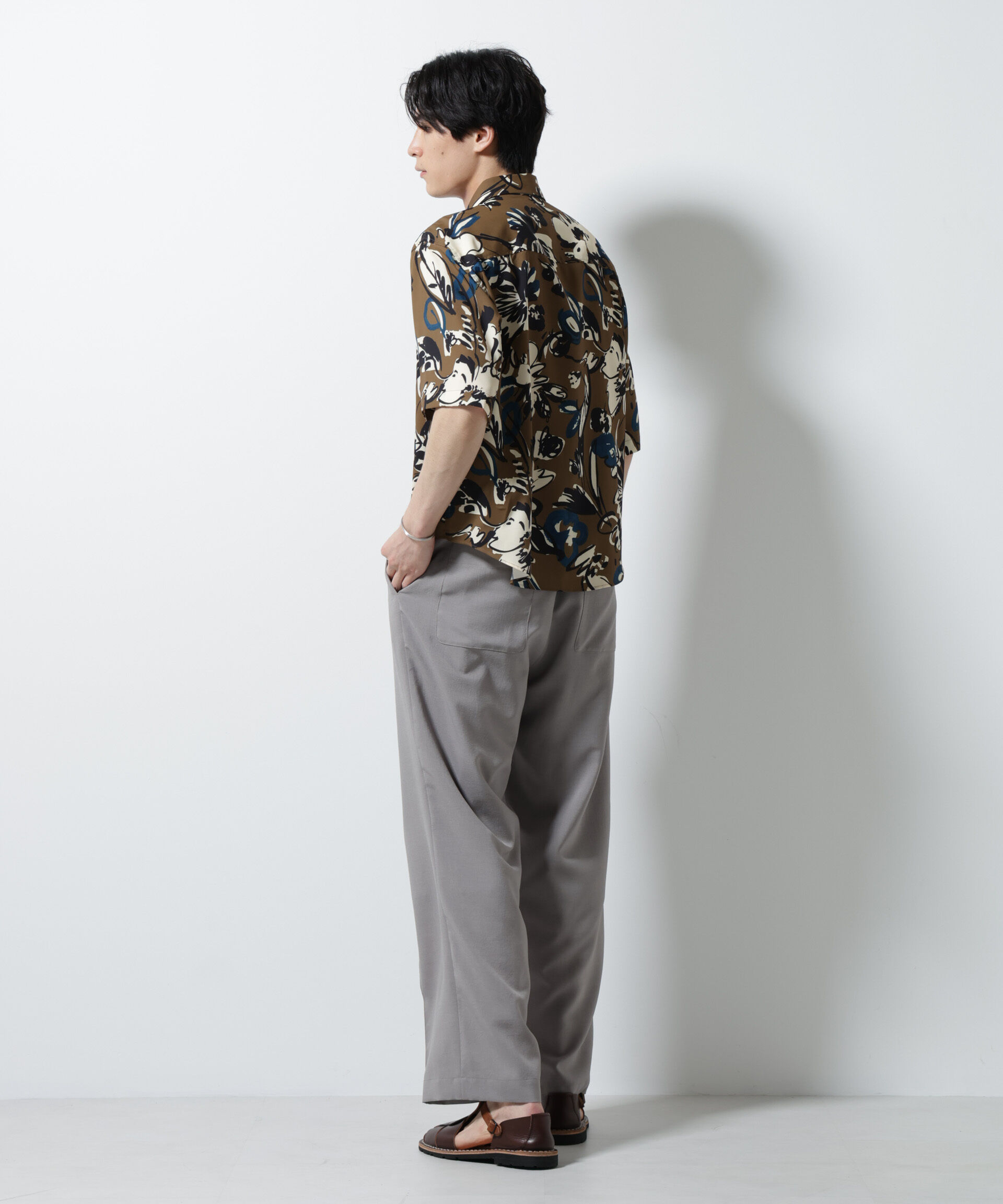 nano･universe「総柄プリントシャツ」|シャツ・ブラウス|