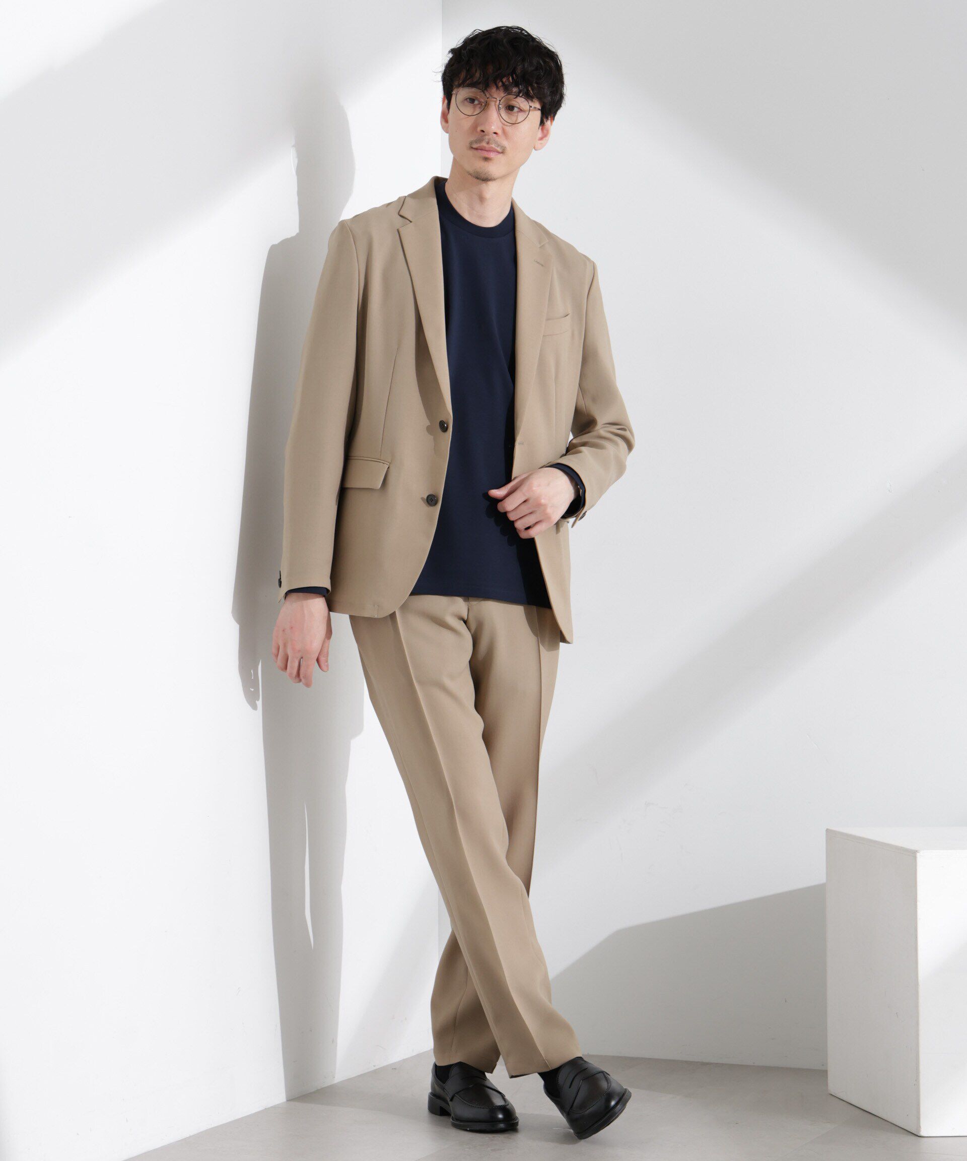  「「N JACKET PREMIUM」強撚ピケストレッチジャケット(セットアップ可)」|テーラードジャケット|