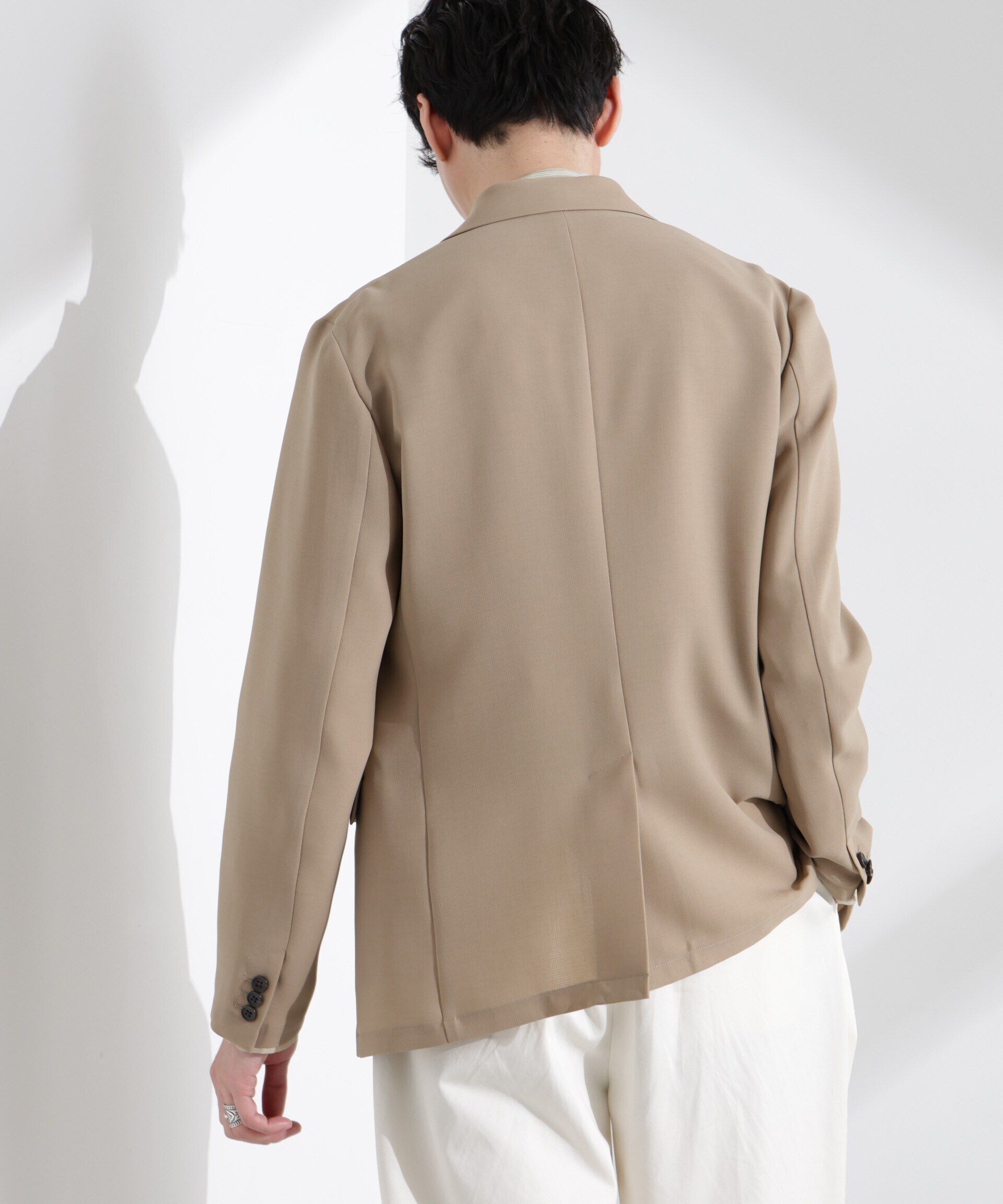  「「N JACKET PREMIUM」強撚ピケストレッチジャケット(セットアップ可)」|テーラードジャケット|