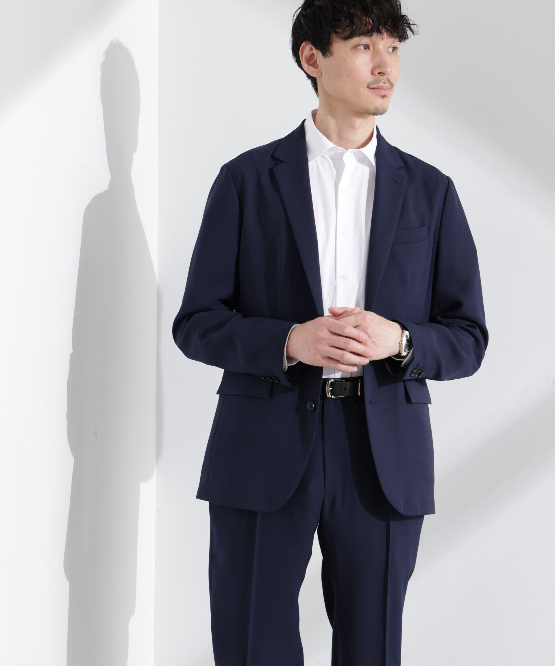  「「N JACKET PREMIUM」強撚ピケストレッチジャケット(セットアップ可)」|テーラードジャケット|