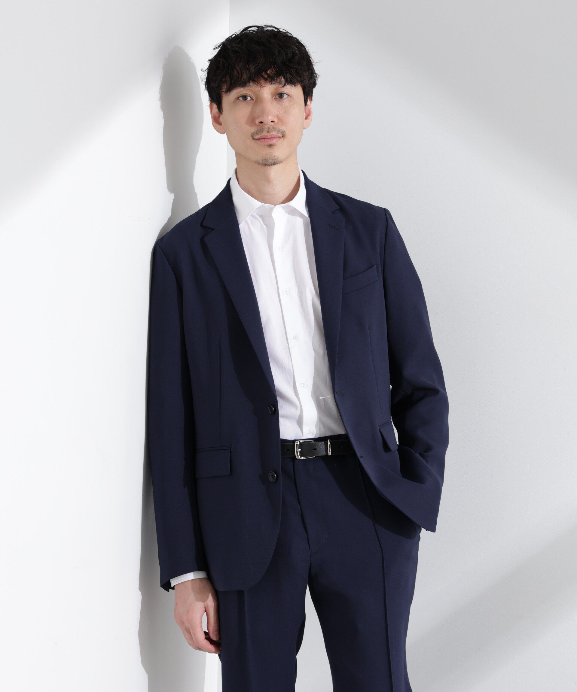  「「N JACKET PREMIUM」強撚ピケストレッチジャケット(セットアップ可)」|テーラードジャケット|