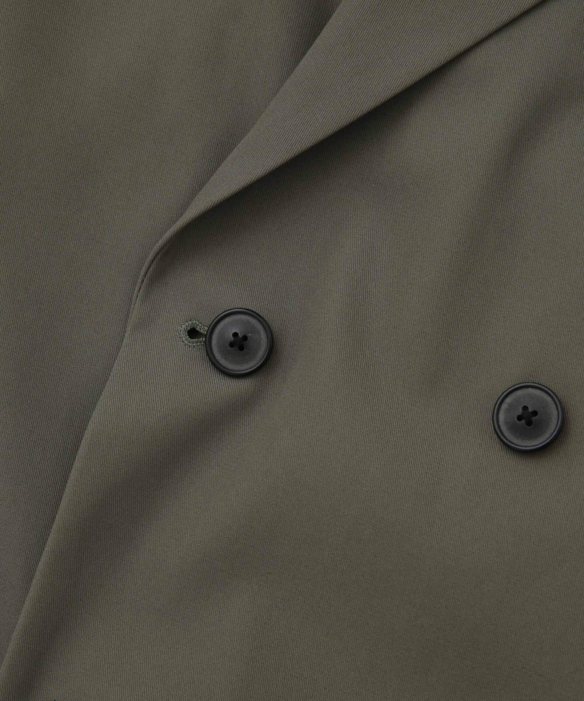 nano･universe「コットンギャバジンダブルブレスト６Ｂブレザージャケット」|テーラードジャケット|