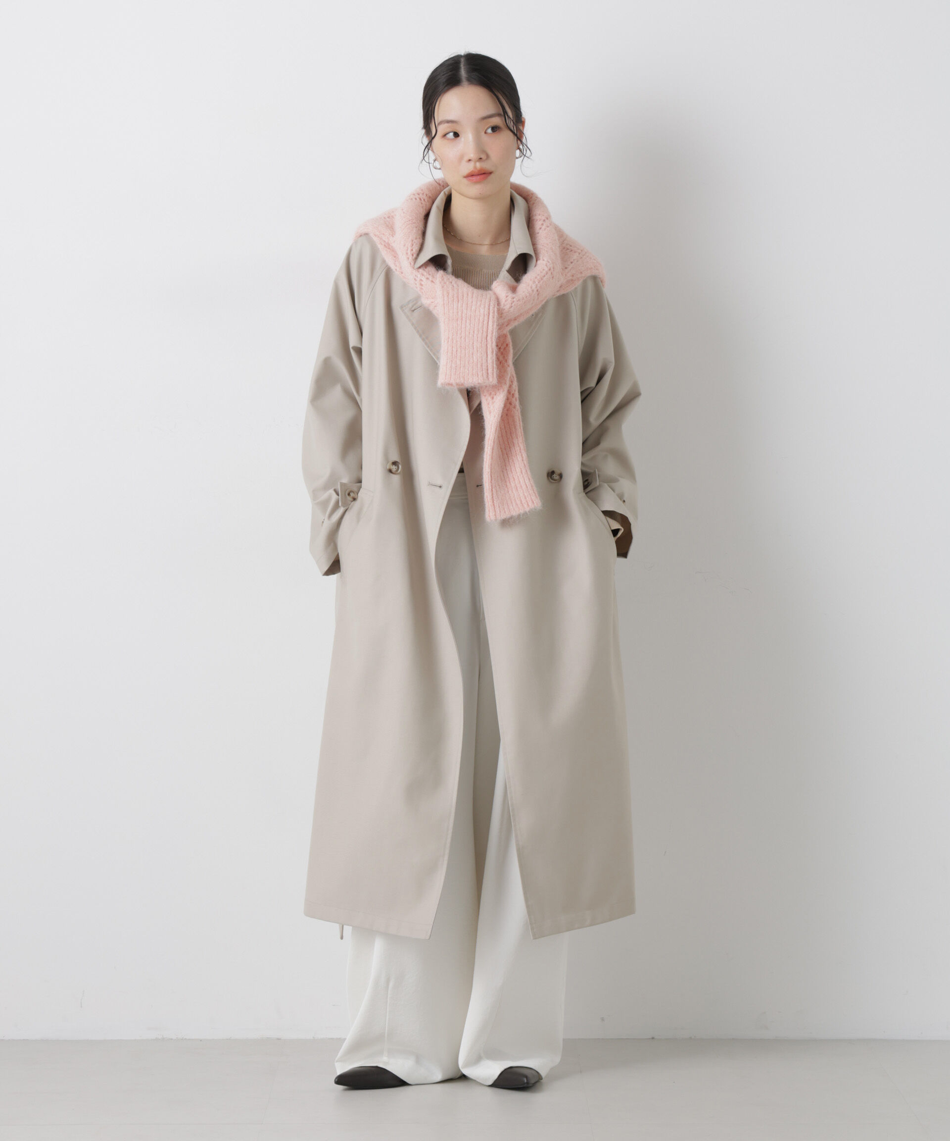 nano･universe「撥水＆花粉ガード トレンチコート」|その他|グレージュ3