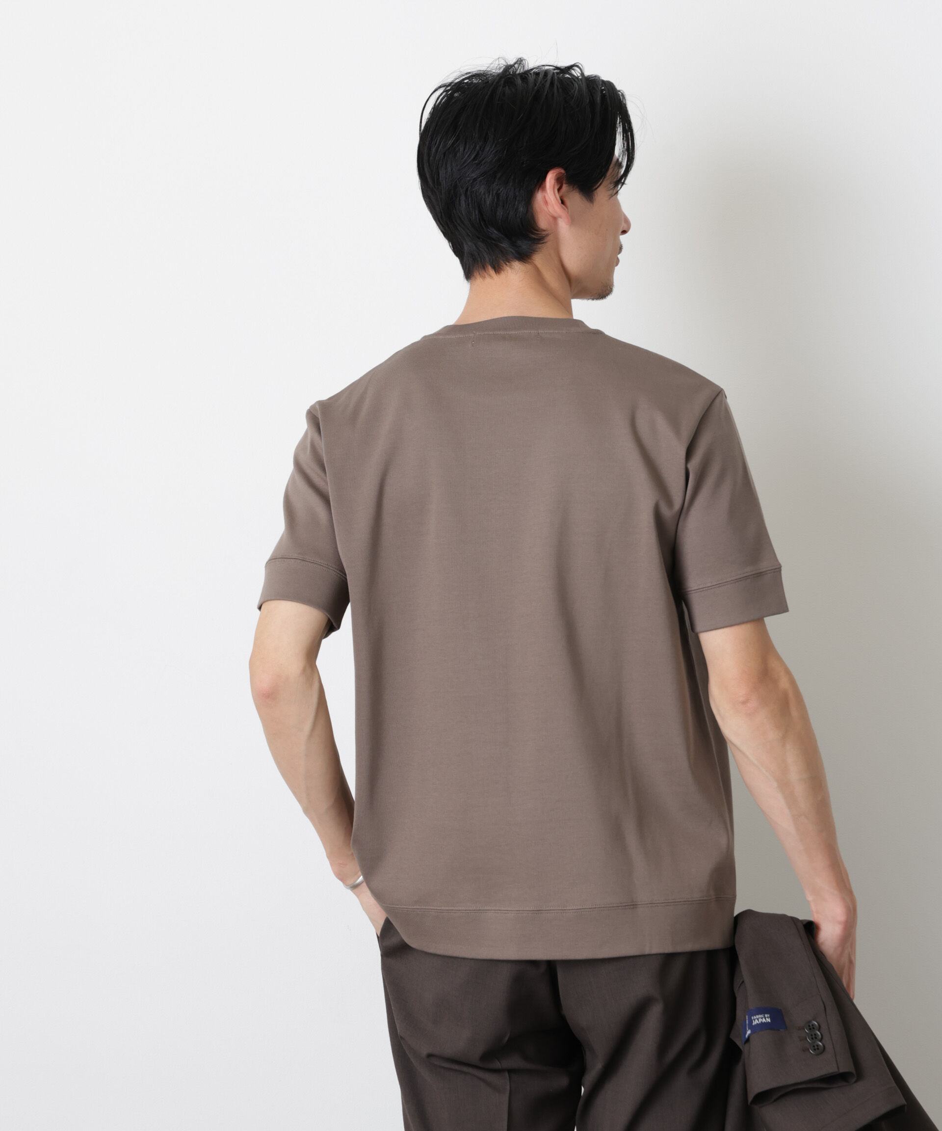 nano･universe「「FORMAL JERSEY」クルーネックカットソー半袖」|Tシャツ・カットソー|