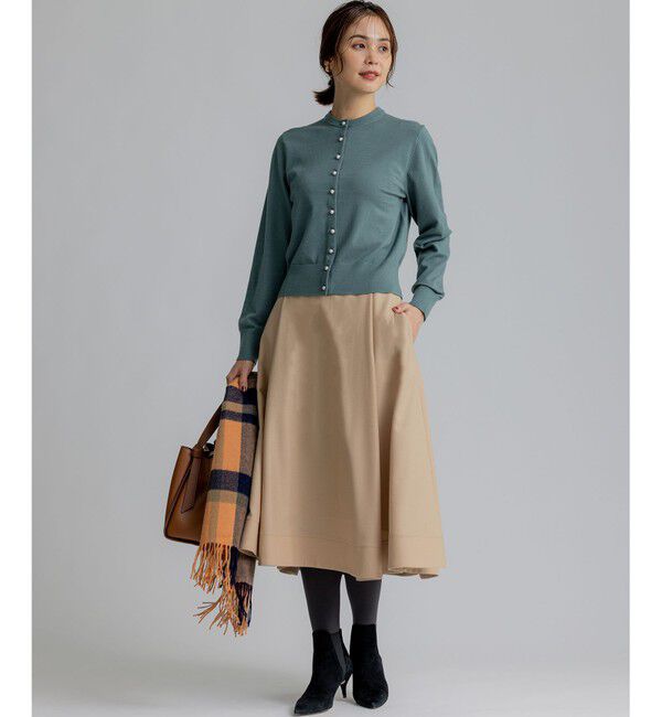 組曲「【WEB一部店舗限定】ウールジョーゼット フレアスカート」|スカート|