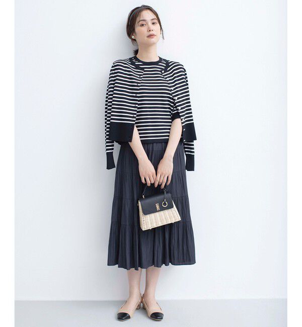 組曲「ギャザーライトデシン ティアードスカート」|スカート|