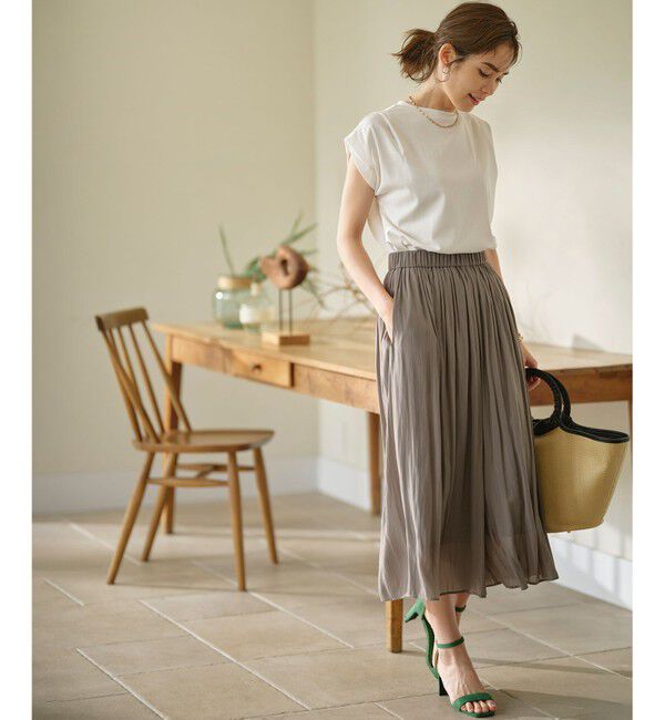 組曲「GIZAプレーティング天竺フレンチスリーブ Tシャツ」|Tシャツ・カットソー|