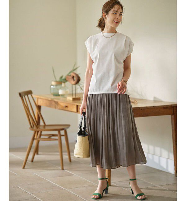 組曲「GIZAプレーティング天竺フレンチスリーブ Tシャツ」|Tシャツ・カットソー|