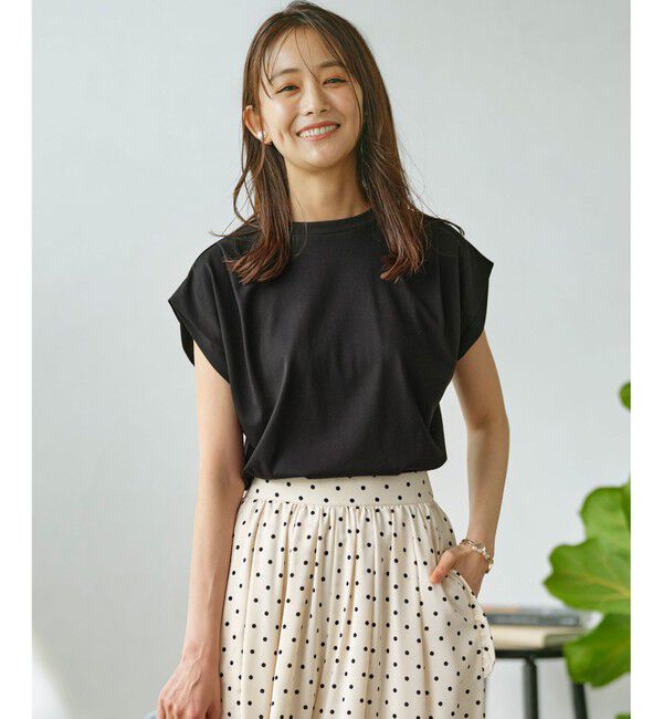 組曲「GIZAプレーティング天竺フレンチスリーブ Tシャツ」|Tシャツ・カットソー|