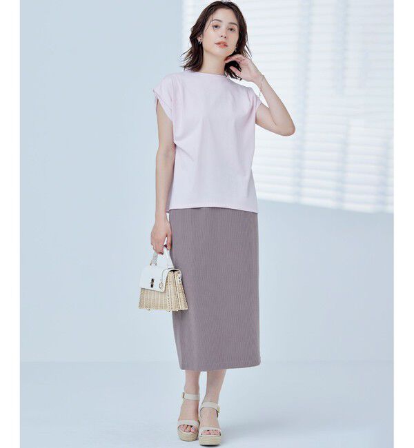 組曲「GIZAプレーティング天竺フレンチスリーブ Tシャツ」|Tシャツ・カットソー|