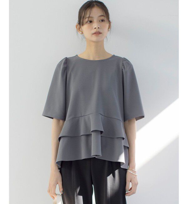 組曲「ご好評につき追加生産【WEB限定】ジョーゼットジャージーティアード ブラウス」|シャツ・ブラウス|