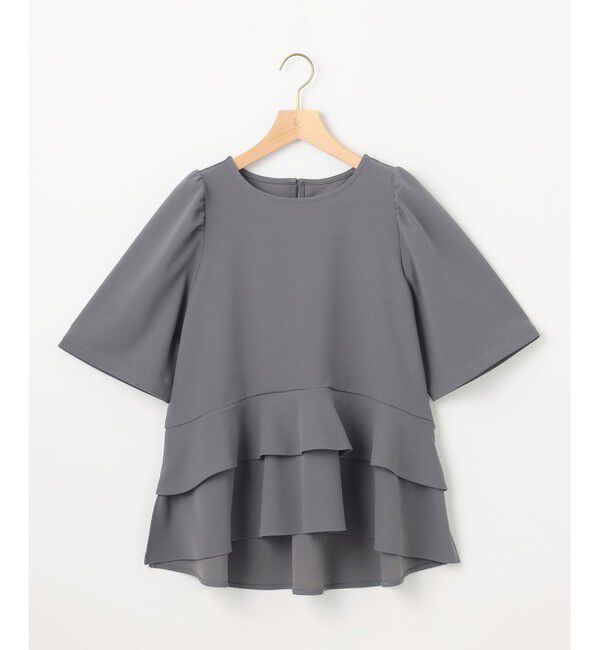 組曲「ご好評につき追加生産【WEB限定】ジョーゼットジャージーティアード ブラウス」|シャツ・ブラウス|