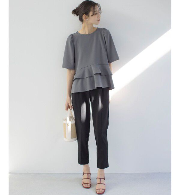 組曲「ご好評につき追加生産【WEB限定】ジョーゼットジャージーティアード ブラウス」|シャツ・ブラウス|