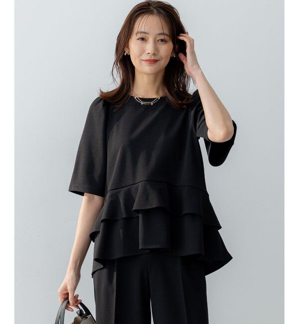 組曲「ご好評につき追加生産【WEB限定】ジョーゼットジャージーティアード ブラウス」|シャツ・ブラウス|