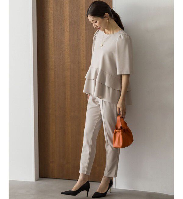 組曲「ご好評につき追加生産【WEB限定】ジョーゼットジャージーティアード ブラウス」|シャツ・ブラウス|