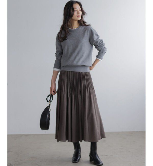 組曲「【加藤ローサさん着用】アンティークオーガンプリーツ スカート」|スカート|ブラウン系