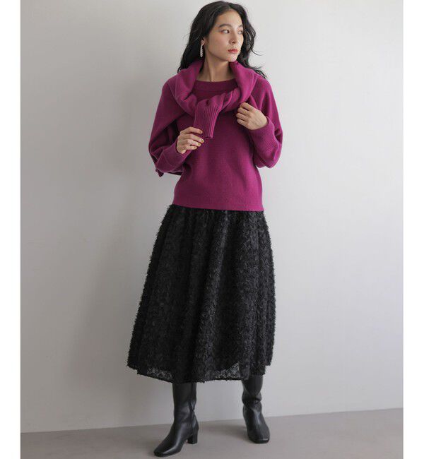 組曲「ペタルチュール スカート」|スカート|ブラック系