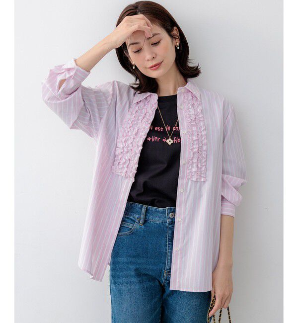 組曲「【Flower Collection】コンパクトシャーティング シャツ」|シャツ・ブラウス|