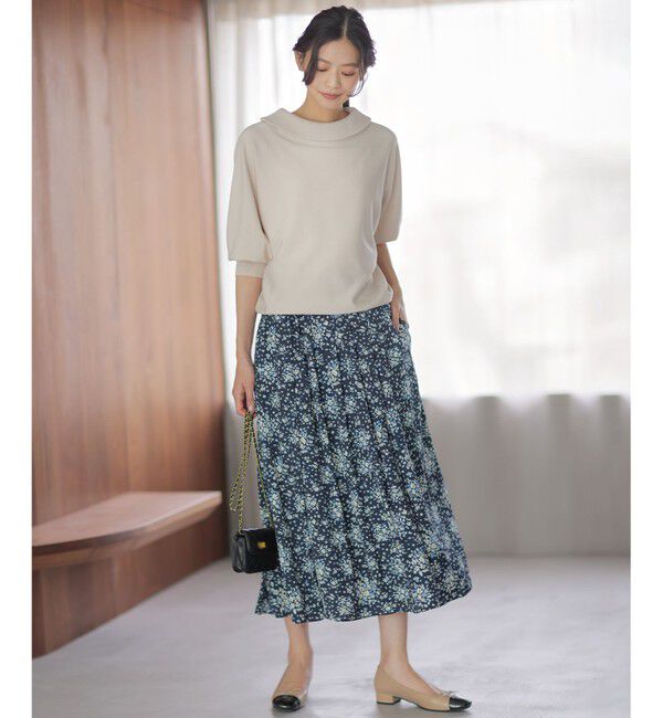 組曲「モザイクフラワープリント スカート」|スカート|