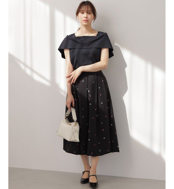 組曲「【WEB限定】ミニフラワーエンブロイダリー スカート」|スカート|