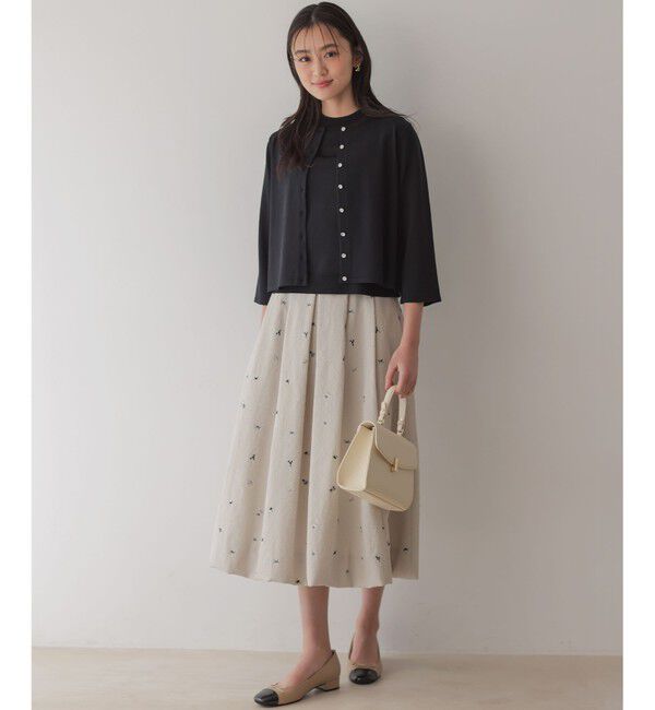 組曲「【WEB限定】ミニフラワーエンブロイダリー スカート」|スカート|