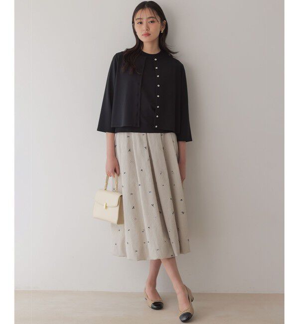 組曲「【WEB限定】ミニフラワーエンブロイダリー スカート」|スカート|