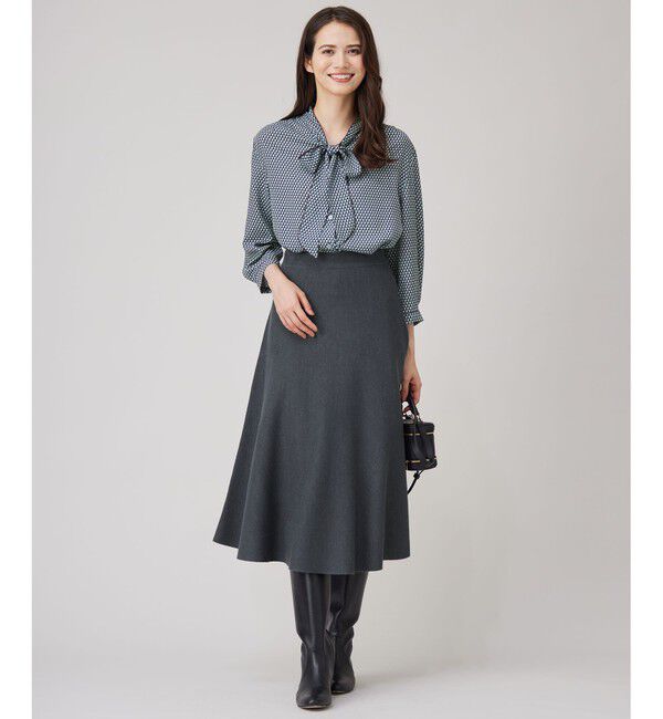 自由区「【セットアップ対応・洗える】ウールミラノニット スカート」|スカート|