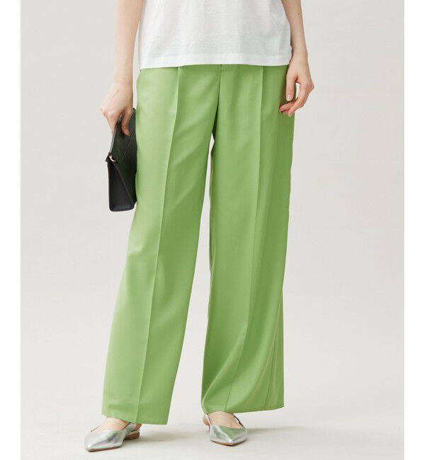 自由区「フルダルスパンマイクロピーチワイドストレート パンツ」|その他|ﾘｰﾌｸﾞﾘ