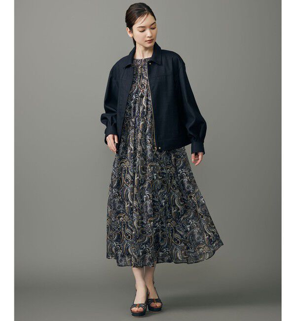 自由区「【SHIHOさん着用】ペイズリープリント ワンピース」|ワンピース|