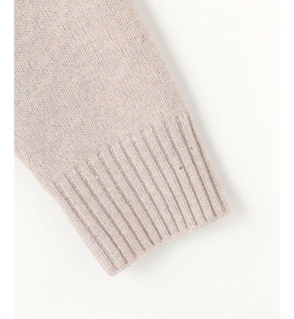 自由区「ウールカシミヤブレンドスパンコールハイネック ニット」|ニット・セーター|