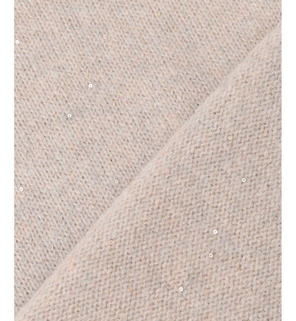 自由区「ウールカシミヤブレンドスパンコールハイネック ニット」|ニット・セーター|