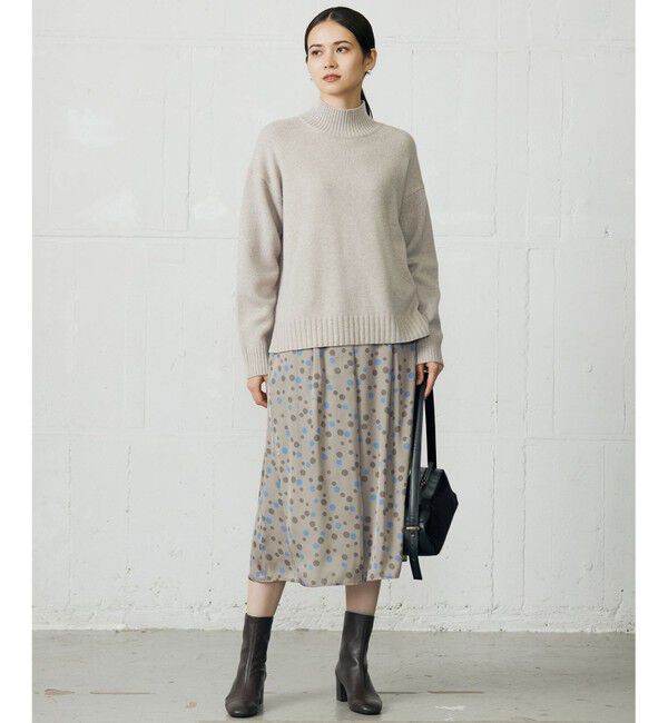 自由区「ウールカシミヤブレンドスパンコールハイネック ニット」|ニット・セーター|