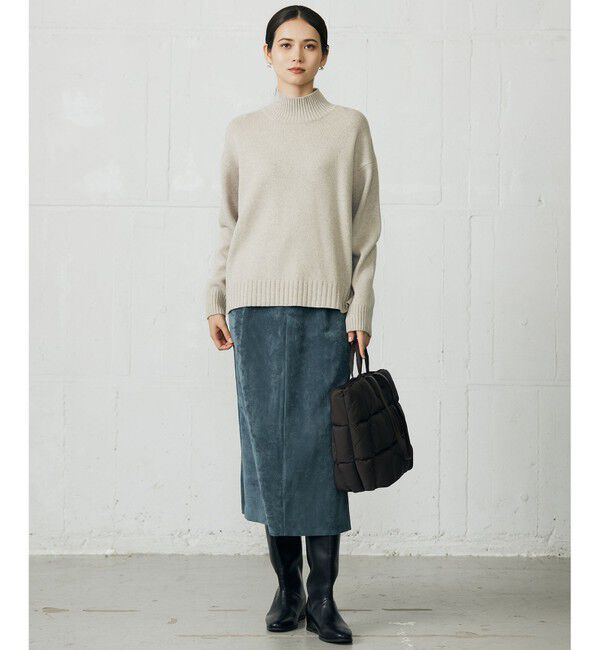 自由区「ウールカシミヤブレンドスパンコールハイネック ニット」|ニット・セーター|