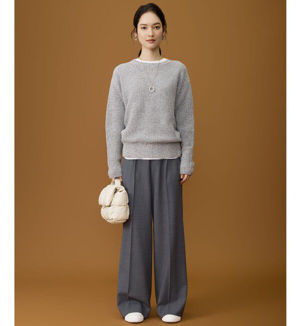 自由区「【カタログ掲載・着回し力抜群】カラーメランジ ニット」|ニット・セーター|