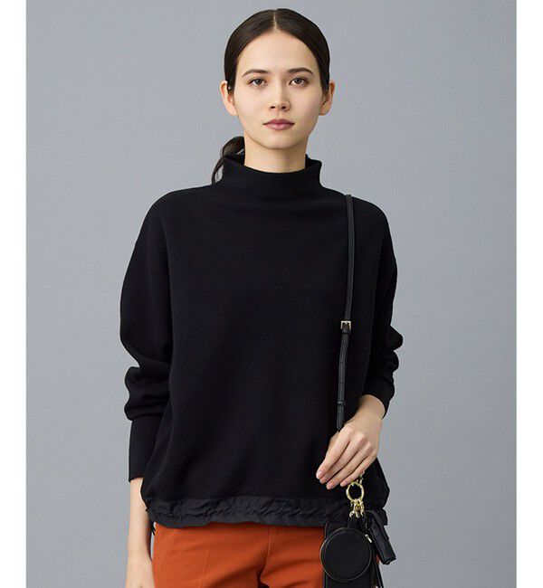 自由区「【SHIHOさん着用】スムージードローコード ニット」|ニット・セーター|ブラック