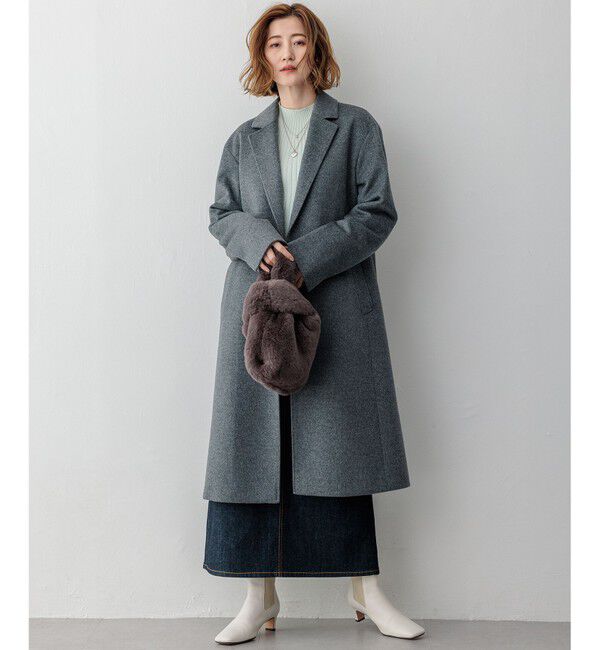 23区「【滝沢眞規子さん着用】ウールカシミヤビーバー チェスターコート」|チェスターコート|