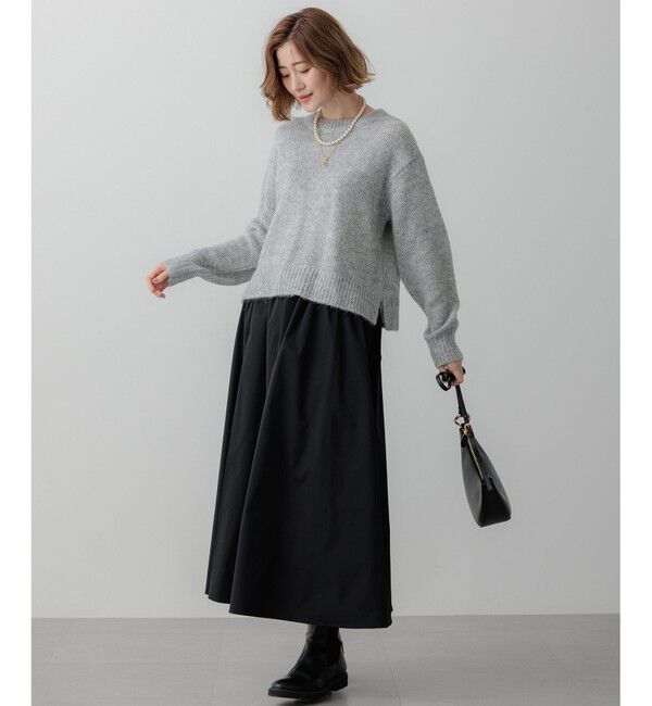 23区「【洗える】ブライトタフタ ギャザー スカート」|スカート|