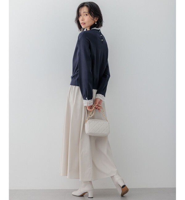 23区「【洗える】ブライトタフタ ギャザー スカート」|スカート|