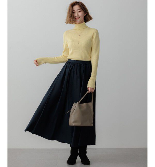 23区「【洗える】ブライトタフタ ギャザー スカート」|スカート|